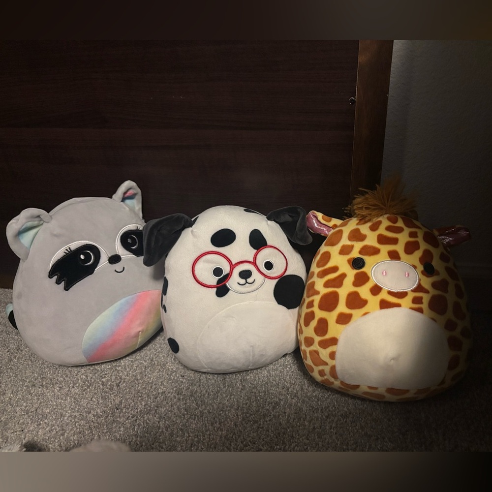 Squishmallows Cute Animal Plush Trio